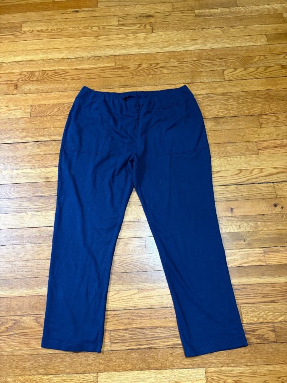 Weekends by Chico's Womens Sweatpants Size 2 (US 12) Blue Pull On Ankle Pants